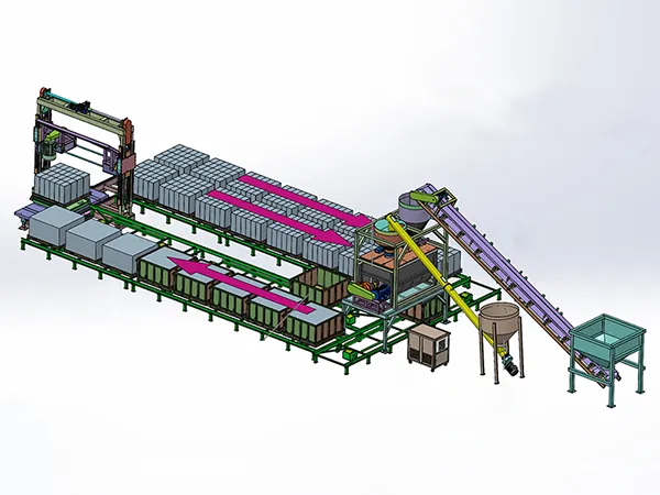 Ligne de production de béton léger 50m³/jour (Simplifiée)