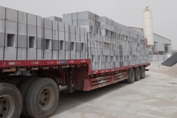 Ligne de Production de Blocs en Béton avec Isolant PSE Intégré à Aral, Xinjiang, Chine