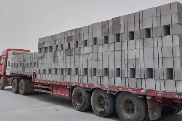 Ligne de Production de Blocs en Béton avec Isolant PSE Intégré à Kashgar, Xinjiang, Chine