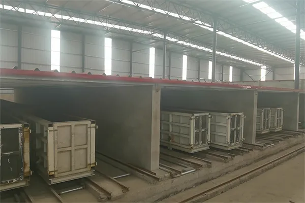 Ligne de production de blocs BCNA à Wuhai, Mongolie-Intérieure, Chine.