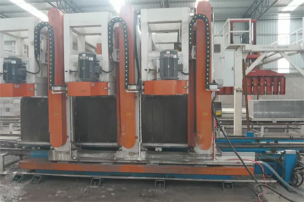 Ligne de production de blocs BCNA à Wuhai, Mongolie-Intérieure, Chine.