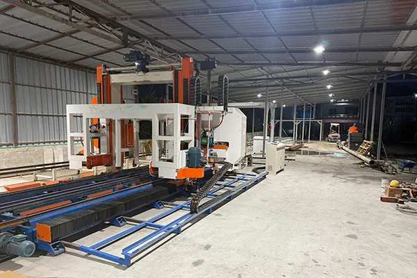 Ligne de production de blocs en béton mousse à Tirana, Albanie