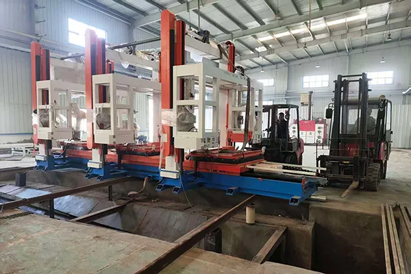 Ligne de production de blocs en béton mousse EPS à Lanzhou, Gansu, Chine