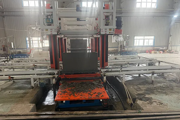 Ligne de production de blocs en béton mousse EPS à Lanzhou, Gansu, Chine