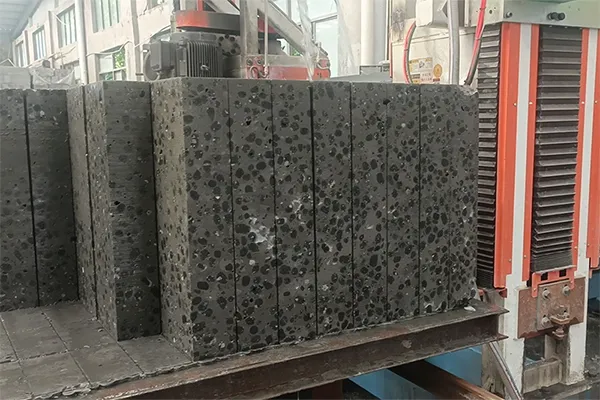 Optimisation du système de découpe de blocs en céramsite à Shaoxing, Zhejiang, Chine