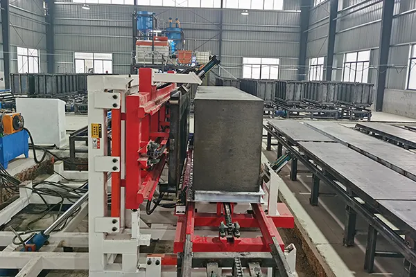 Ligne de production de blocs et panneaux muraux en béton mousse EPS à Xianning, Hubei, Chine.